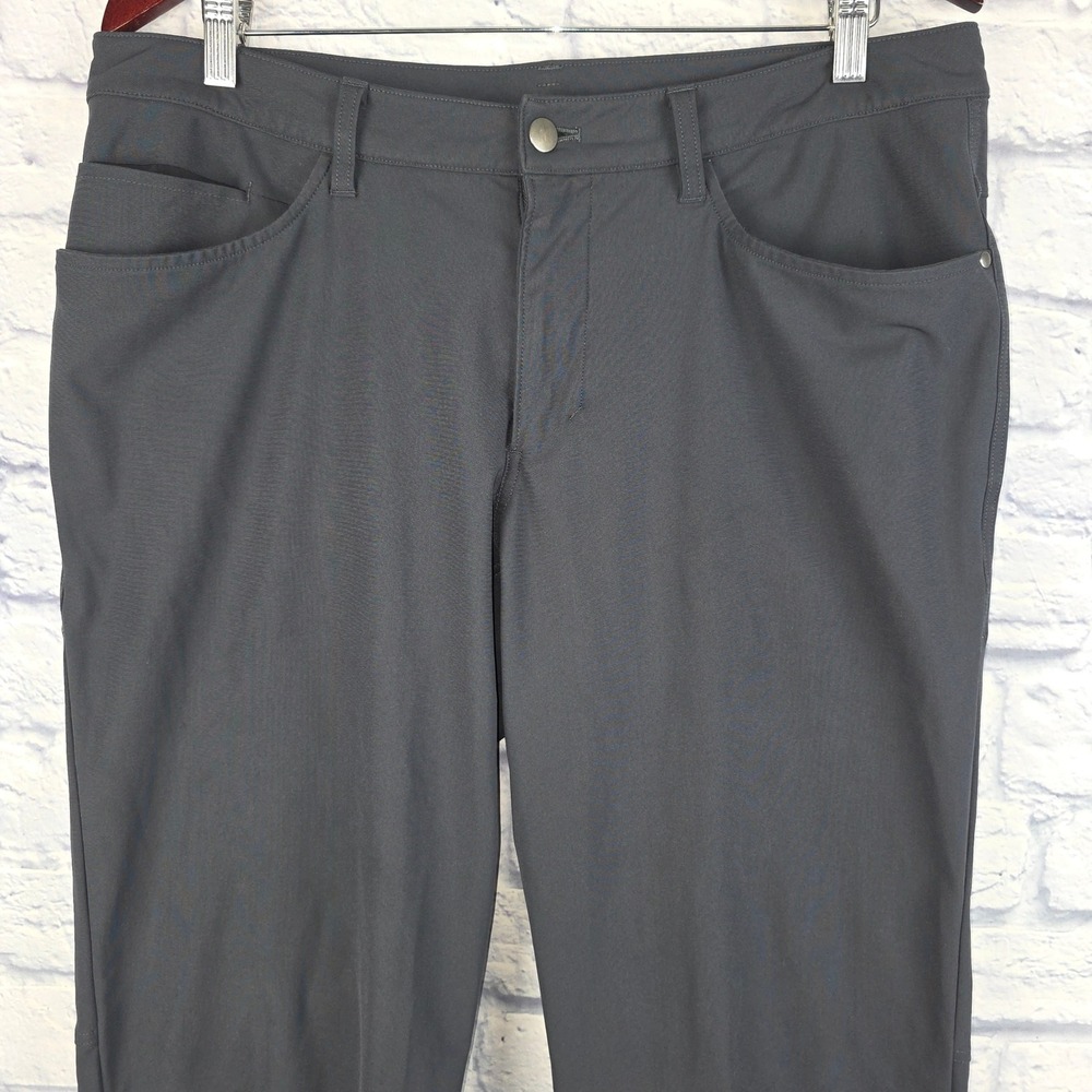 Lululemon Men ABC Pant Warpstreme Charcoal Grey Tech LM5426S Size 34X32‎